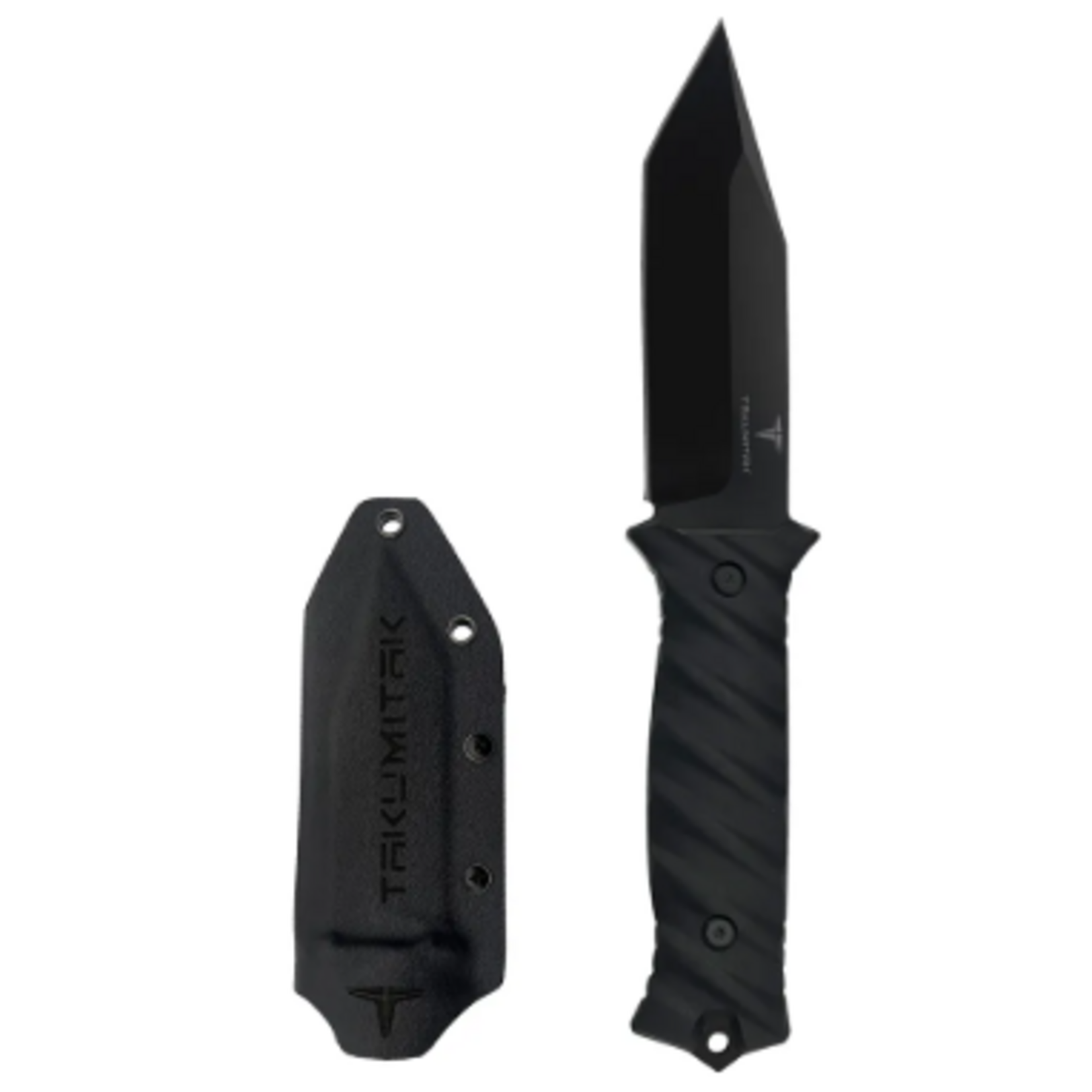 TAKUMITAK Fulcrum 9.5" Black Tanto Fixed Blade (TKF201BK)