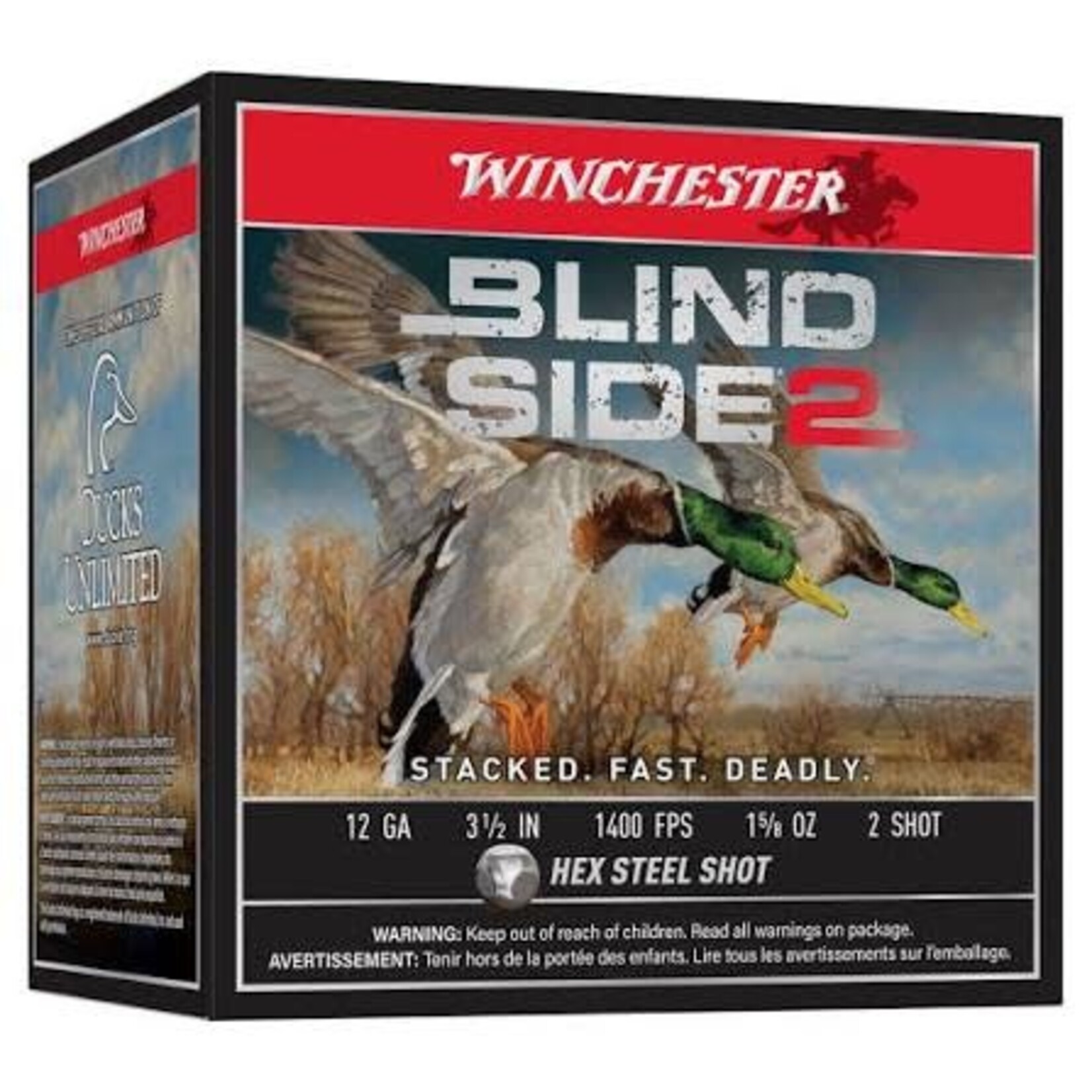 Winchester Winchester Blind Side 2 12ga 3.5", 1 5/8oz #2 Steel (XBS12L2)