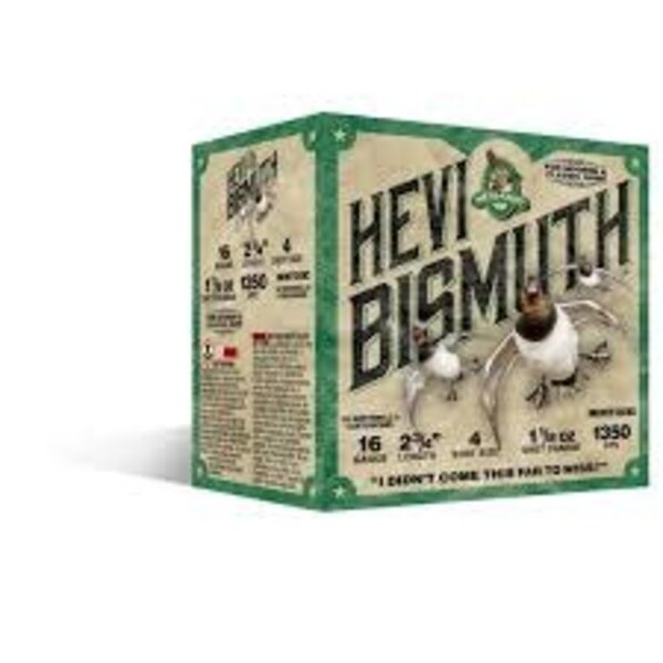 Hevi Bismuth 16ga 2.75", 1 1/8oz #4 — Eagle Firearms