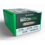 Sierra Sierra .257 dia. 25 Cal 135gr Tipped MatchKing 100ct. (7334)
