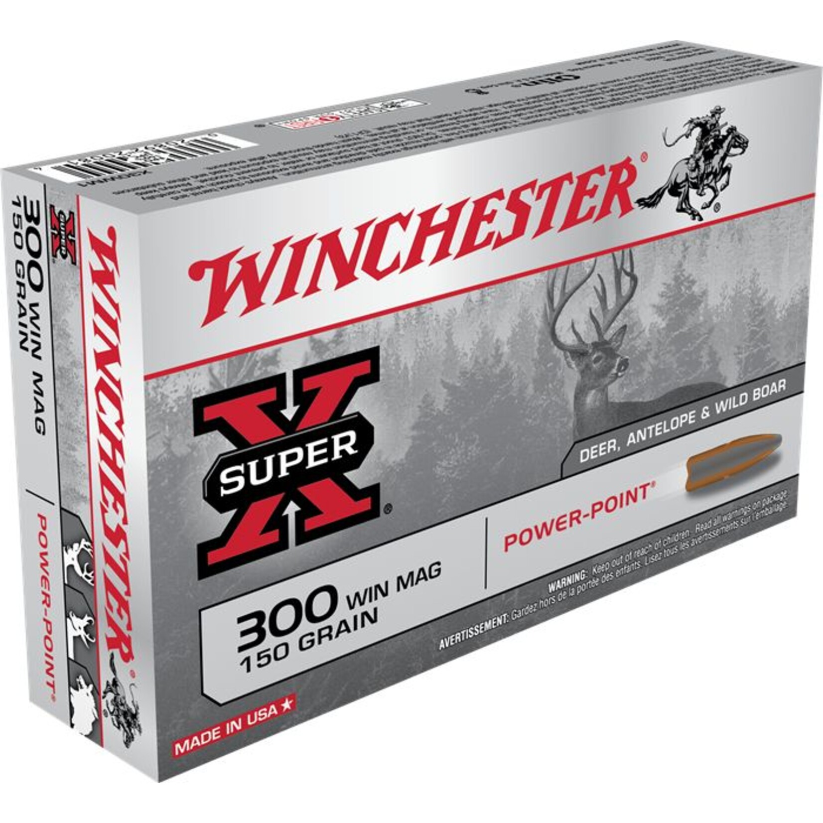 Winchester Winchester 300 Win Mag 150gr Powerpoint (X30WM1)