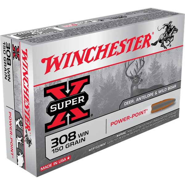 Winchester 308 Win 150gr powerpoint (X3085) — Eagle Firearms
