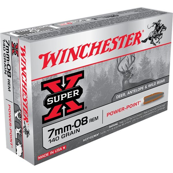 Winchester 7mm-08 Rem 140gr Powerpoint (X708) — Eagle Firearms