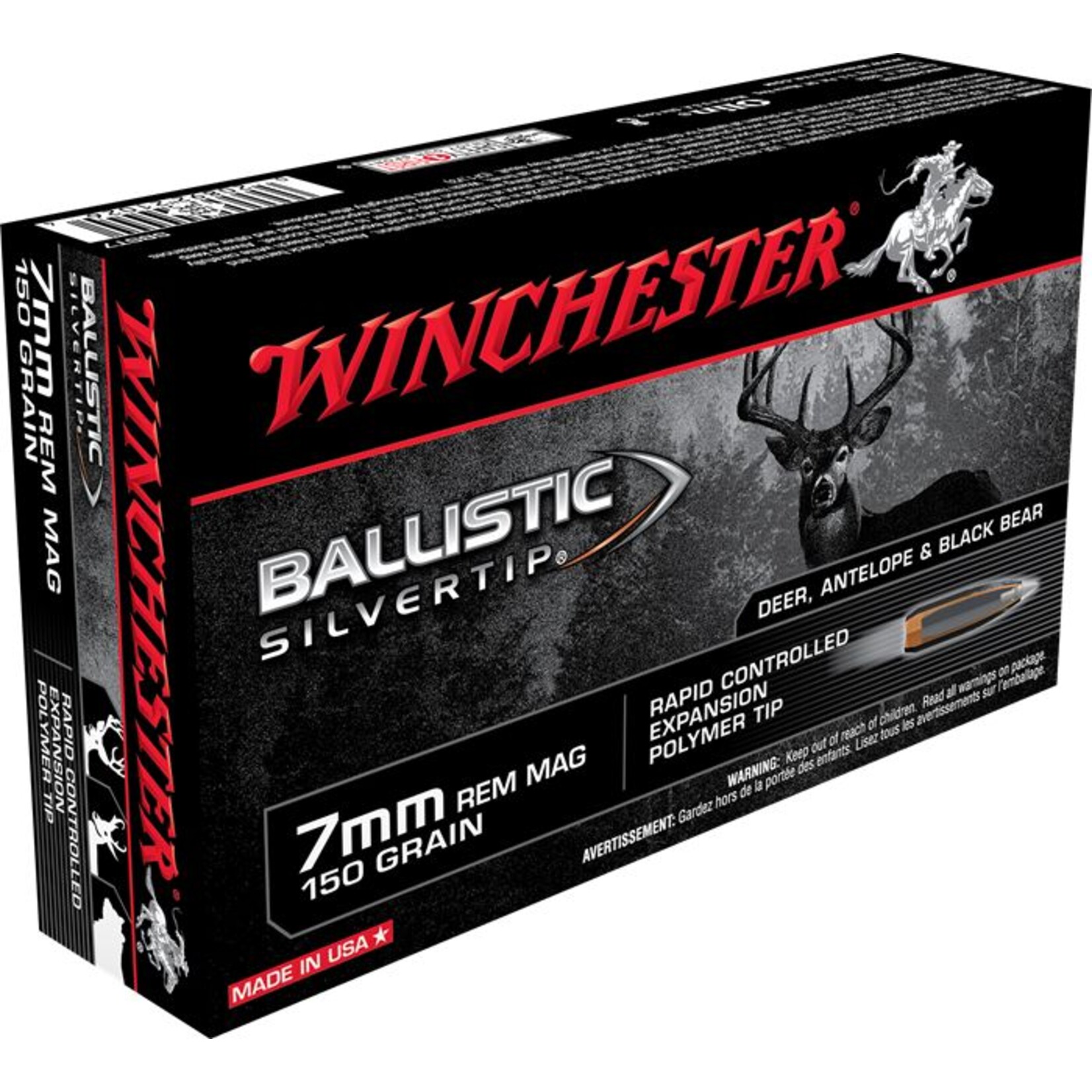 Winchester Winchester 7mm Rem Mag 150gr Ballistic Silvertip