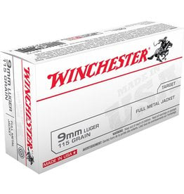 Winchester Winchester 9mm Luger 115gr FMJ 50rd box (Q4172)