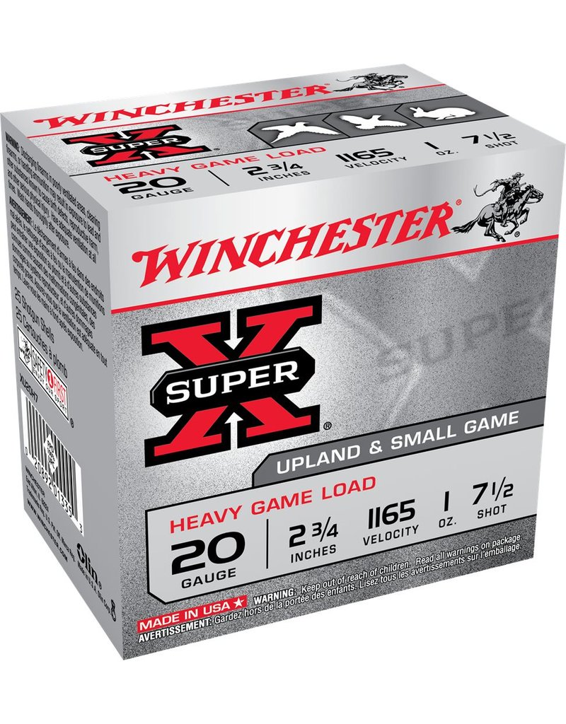 Winchester Winchester 20GA 2.75" 1 oz #7.5(XU20H7)