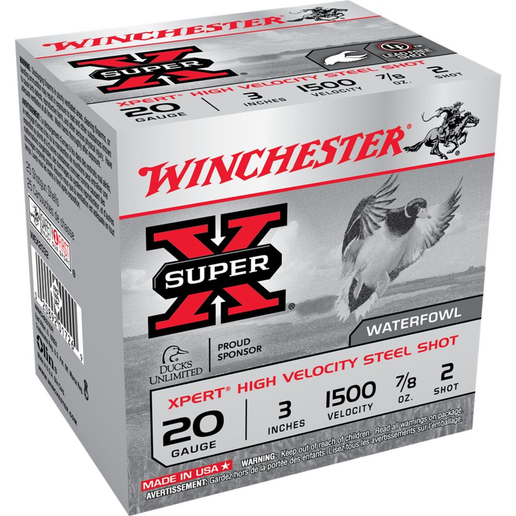 Winchester Winchester 20ga 3", 7/8oz #2 Steel (WEX2032)