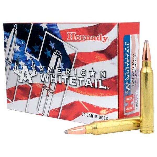 Hornady American Whitetail 300 Win Mag 150gr Interlock (8204) — Eagle Firearms