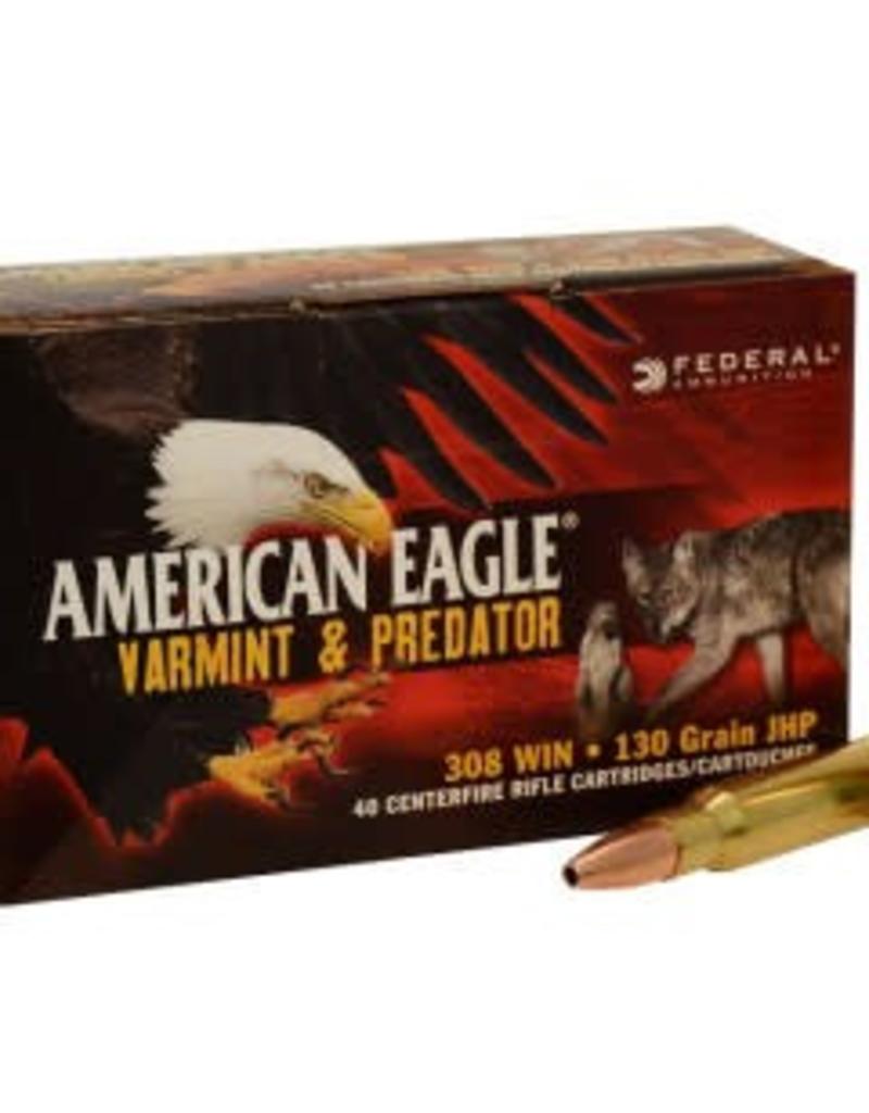Federal Federal American Eagle 308 Win 130gr JHP Varmint (AE308130VP)