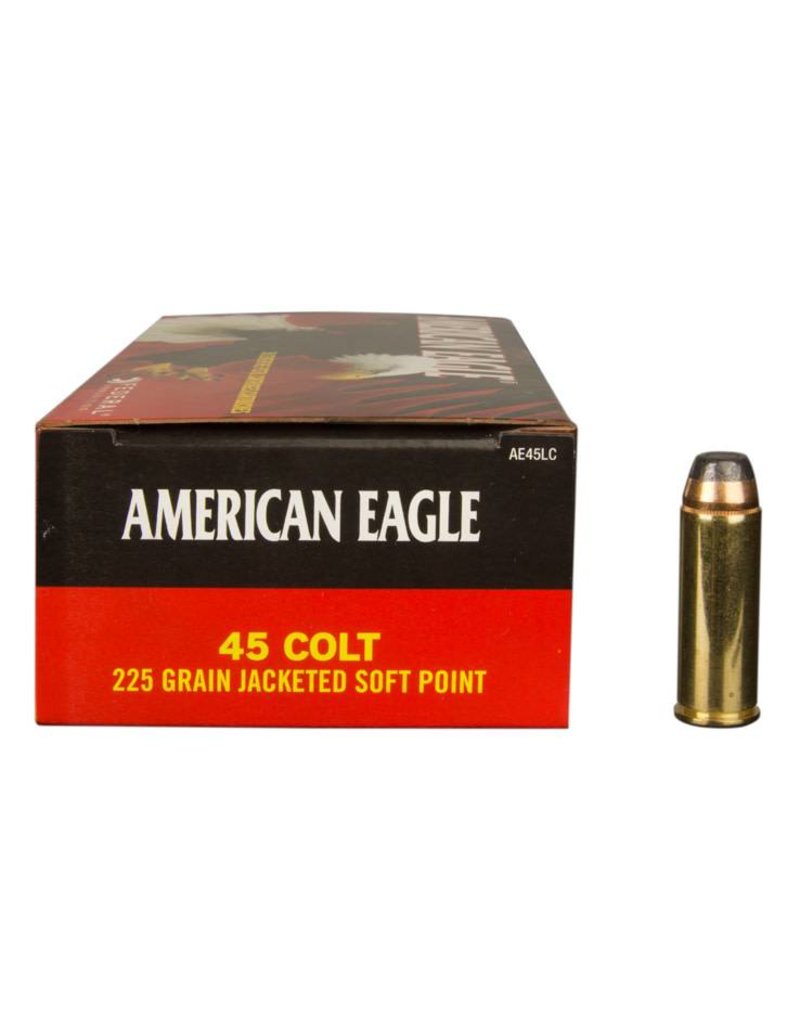 Federal American Eagle 45 Colt 225gr JSP 50rd box ( AE45LC )