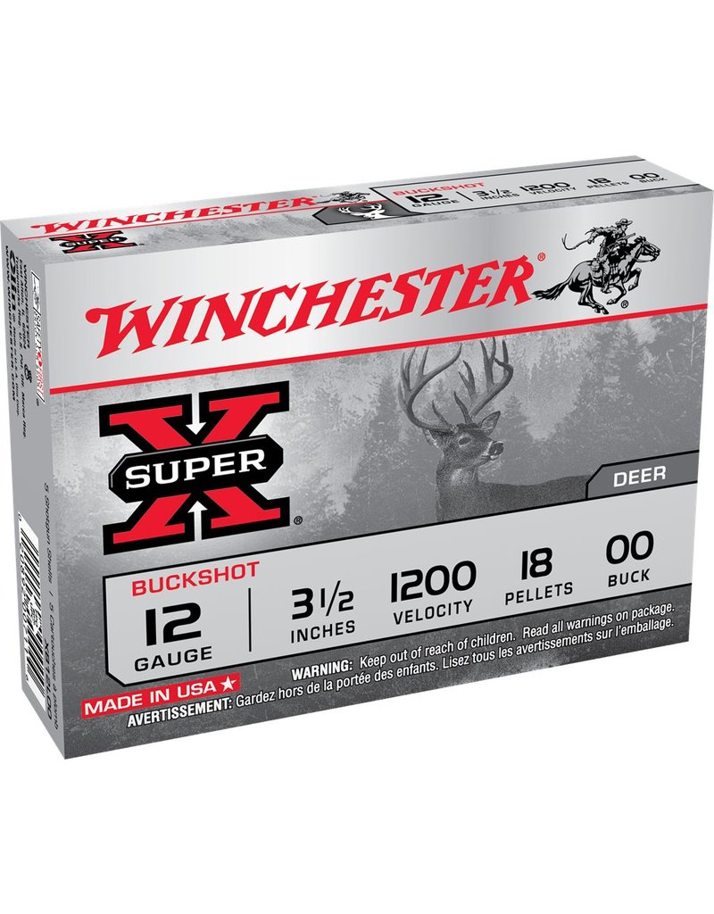 Winchester Winchester 12GA 3.5" 00 Buck (XB12L00)