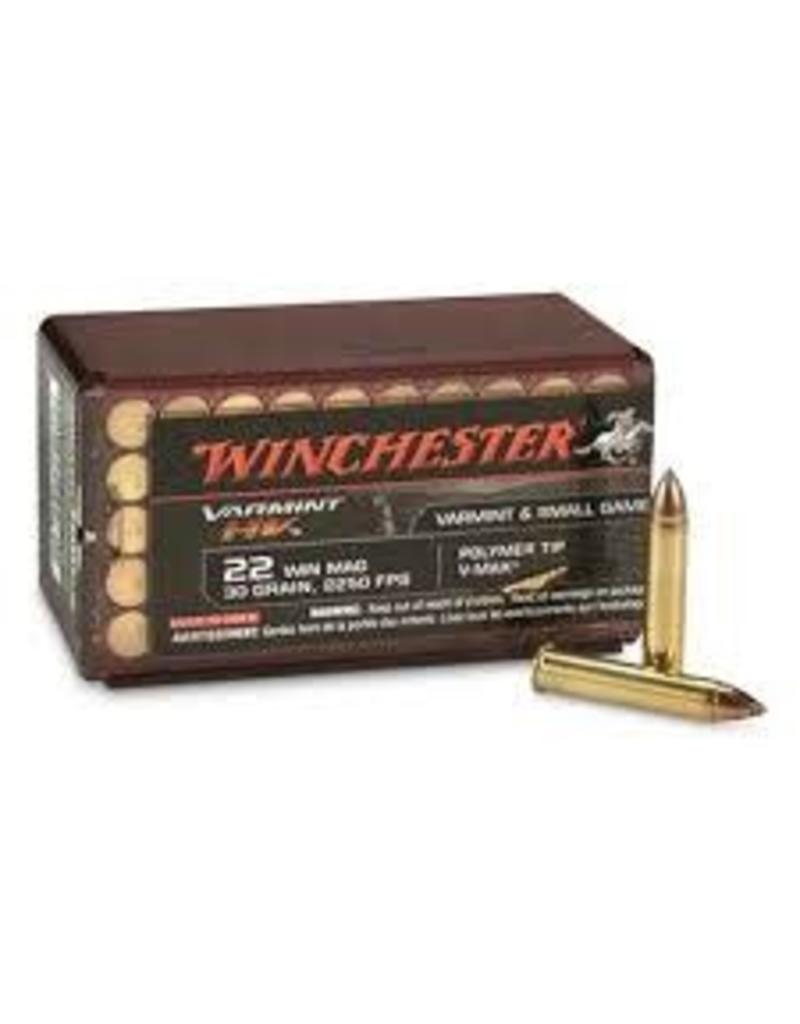 Winchester Winchester 22 Win Mag 30gr Varmint HV  Polymer Tip V-Max ( S22M2PT)