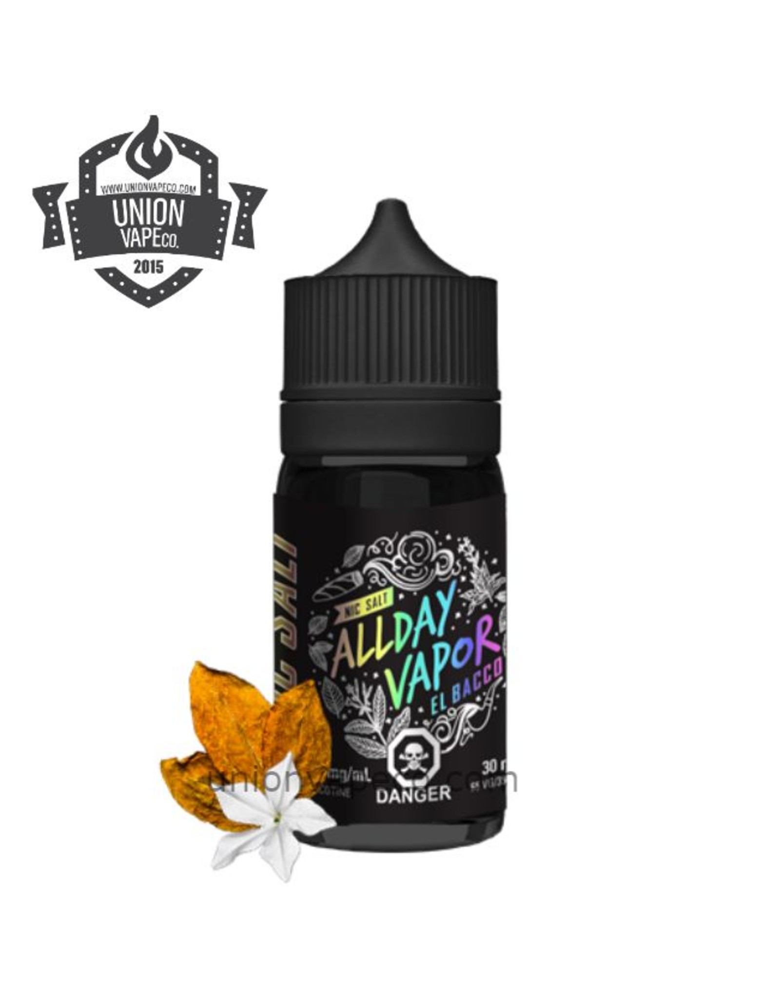 ALL DAY VAPOR ALL DAY SALT NIC - EL Bacco (30ml)