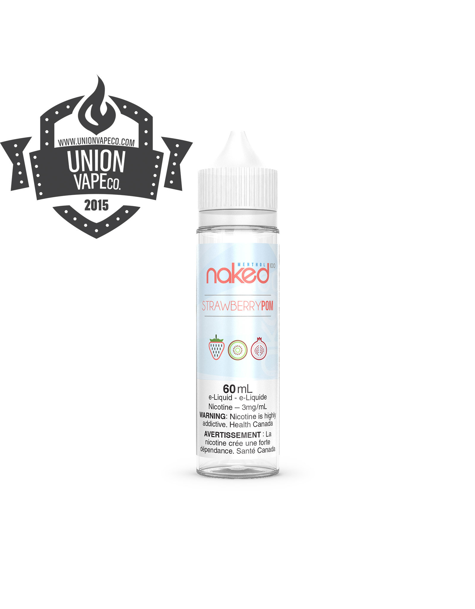 Naked Naked 100 Menthol - Strawberry Pom (Brain Freeze) (60ML)