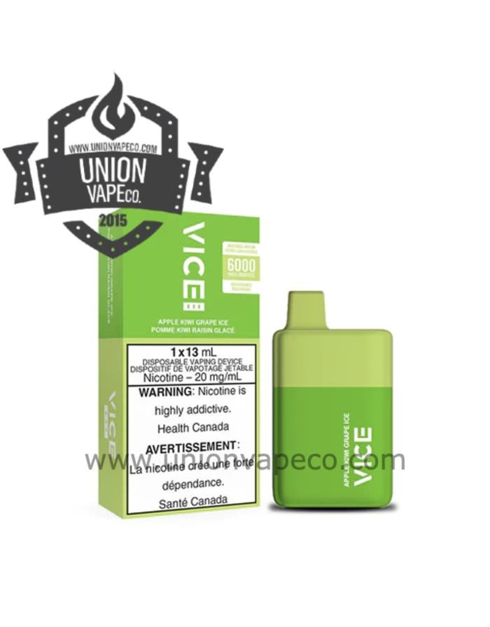 Vice Vice Box Disposable (6000 Puff) Union Vape Co.