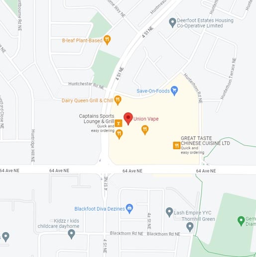 Union Vape Huntington Map