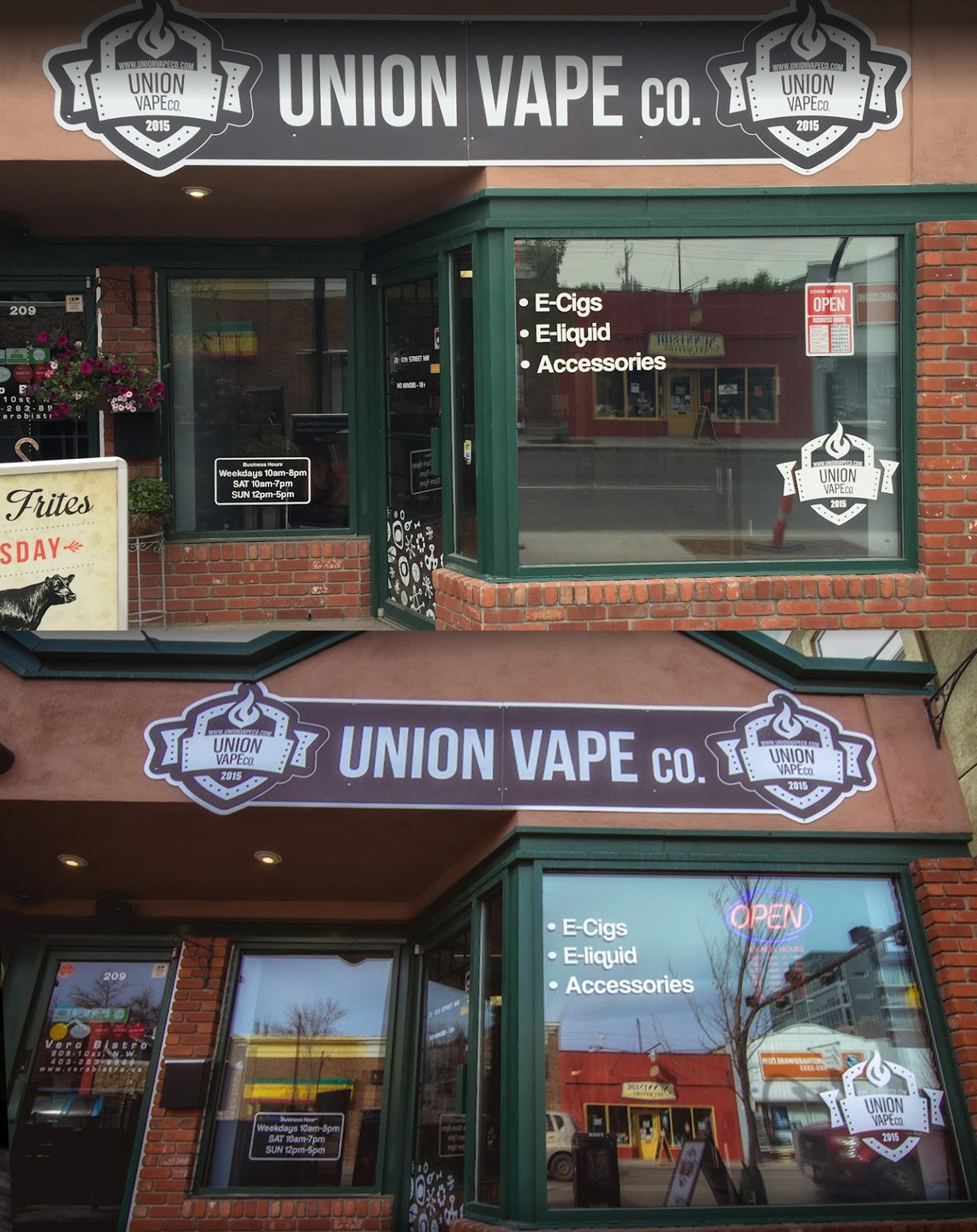 Union Vape Co. Kensington Store Front