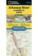 Arkansas River, Leadville to Salida (National Geographic Fishing & River Map Guide (2303)) Map