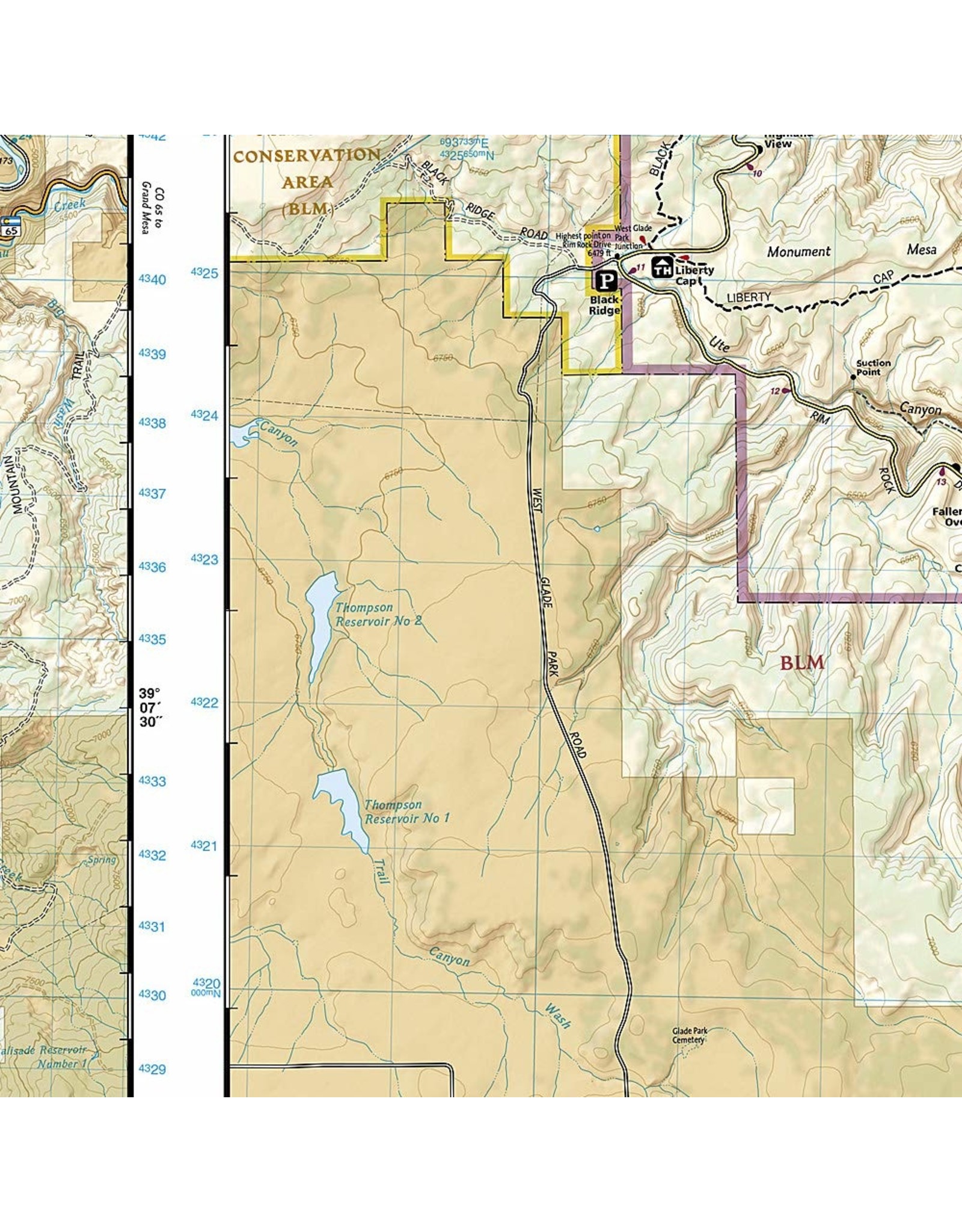 Colorado National Monument [McInnis Canyons National Conservation Area] (National Geographic Trails Illustrated Map, 208) Map – Folded Map