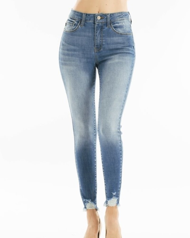 ankle distressed jeans