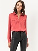 Love Tree Silky Button Down Top with Chest Flap Pockets