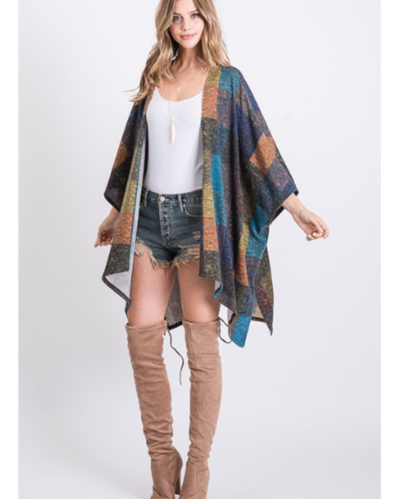 oversized plaid cardigan