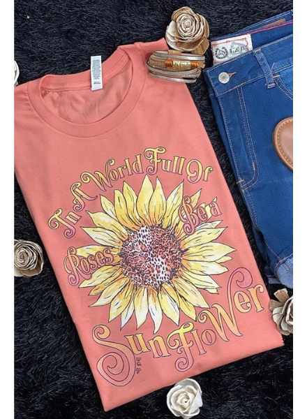 Canvas Be A Sunflower Graphic Tee