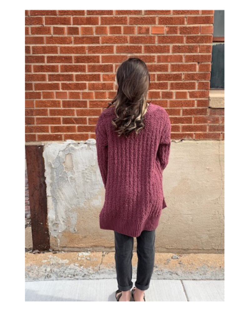 zenana premium popcorn cardigan