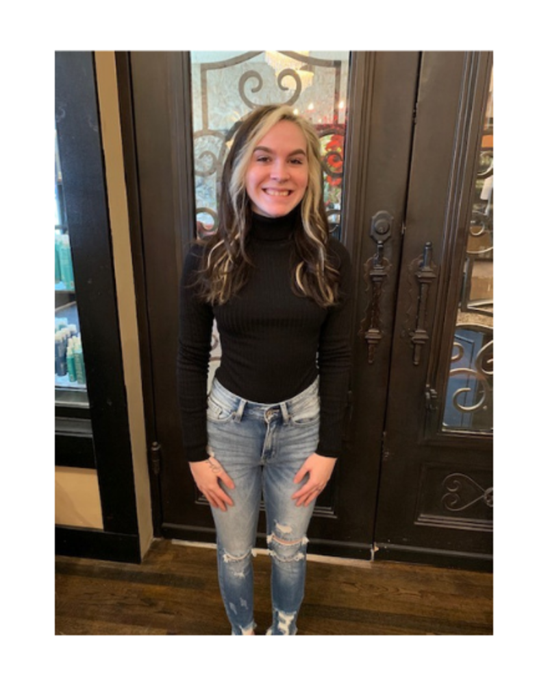 turtleneck bodysuit outfit