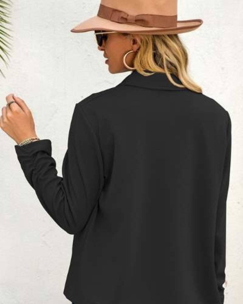Lily Clothing Blazer w/Ruched Sleeves