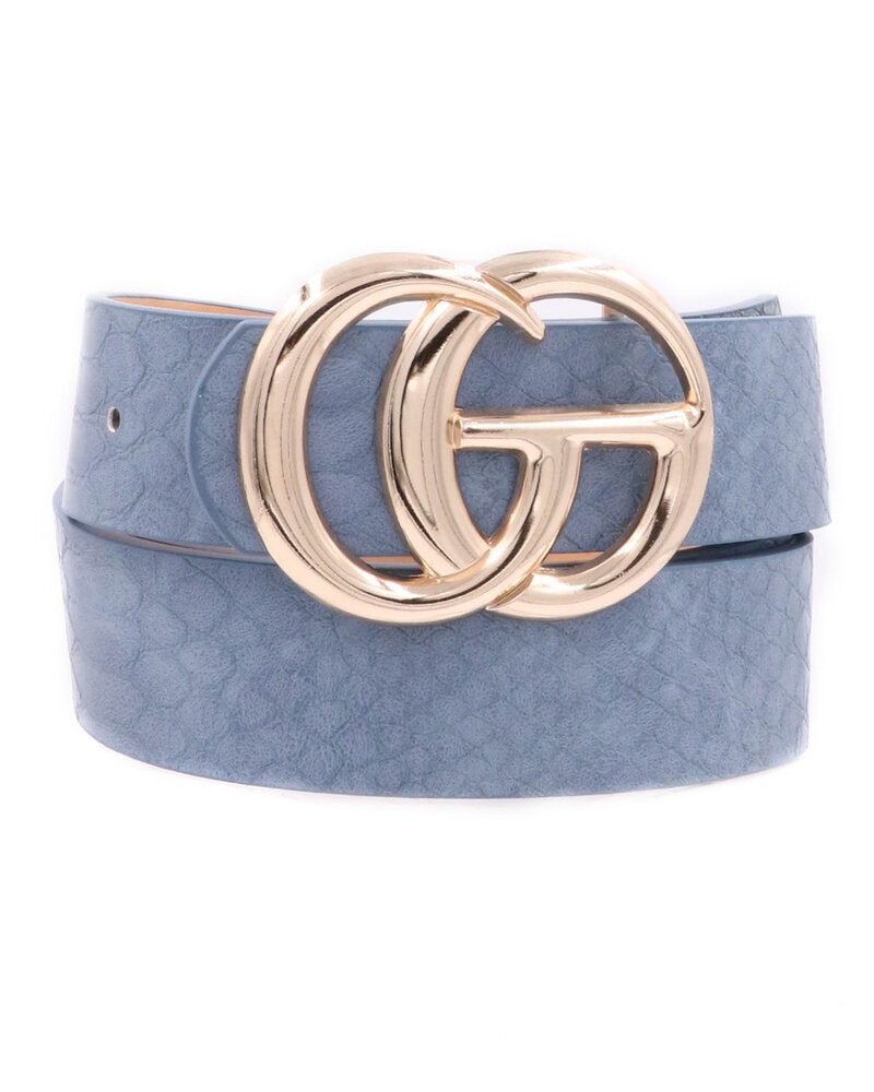 ARTBOX Crocodile Faux Leather CG Belt