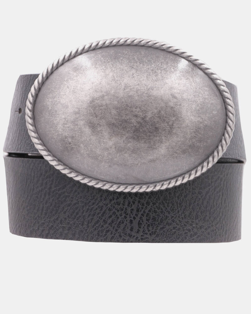 ARTBOX Metal Rope Trimmed Simple Oval Buckle Belt