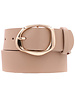 ARTBOX Faux Leather Oval Organic Textured Buckle Belt