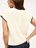 The Workshop Contrast Trim Short Sleeve Pocket Sweater