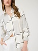 The Workshop Geo Pattern Collared Long Sleeve Button Down