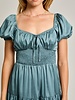 LELIS Slik Runched Waist Mini Dress