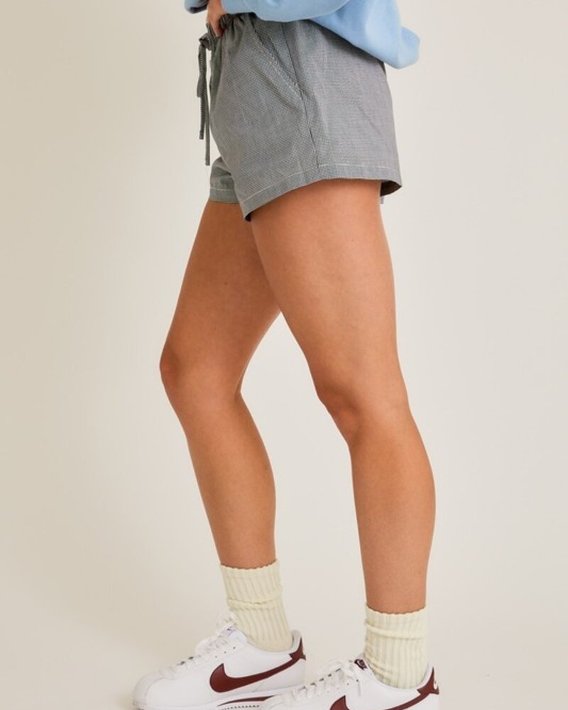 LELIS Checkered Print Shorts