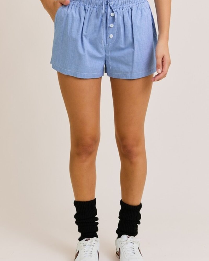 LELIS Checkered Print Shorts
