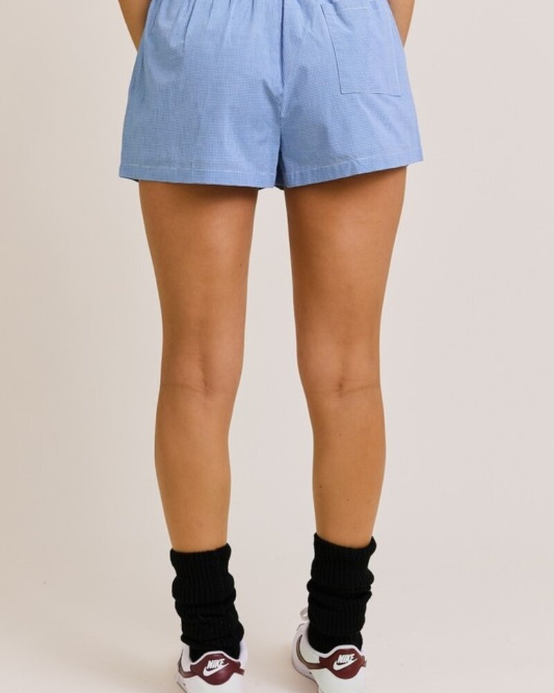 LELIS Checkered Print Shorts