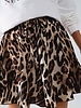 Q2 Leopard Print Shorts W/Red Stripe
