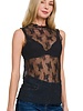Lace See-Through Layering Sleeveless Top