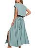 Heavy Woven Span Crop Tee & Skirt Set