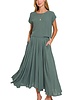 Heavy Woven Span Crop Tee & Skirt Set
