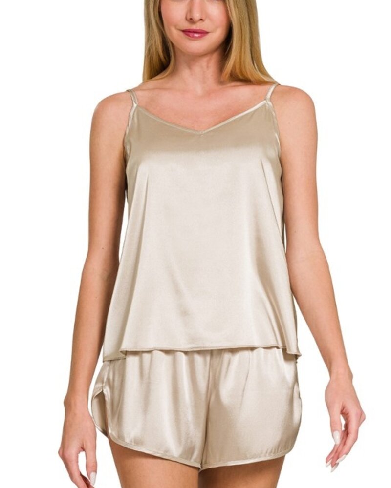 Satin Cami & Short 2 Piece Set