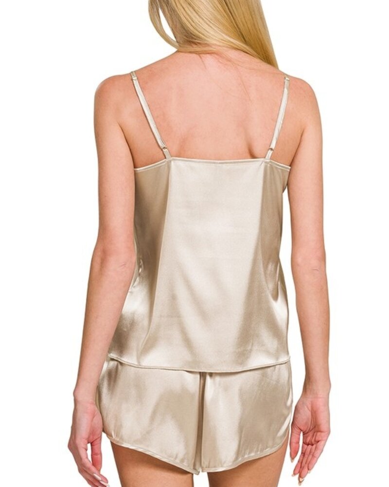 Satin Cami & Short 2 Piece Set