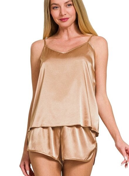 Satin Cami & Short 2 Piece Set