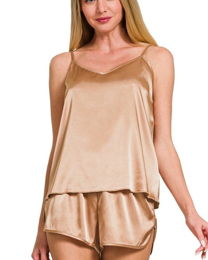 Satin Cami & Short 2 Piece Set