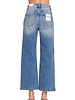 Distressed Raw Hem Denim Pants