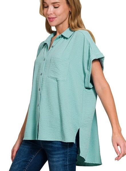 Woven Airflow Button Down Shirts