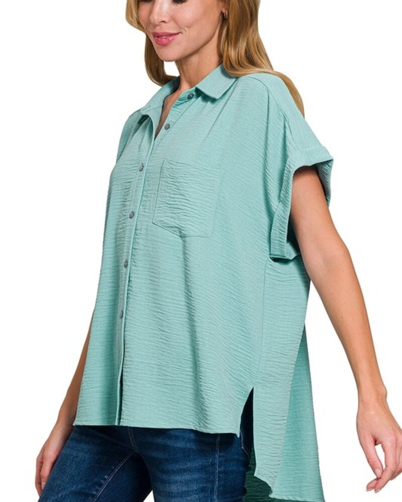 Woven Airflow Button Down Shirts
